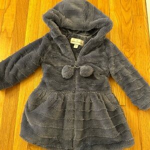Toddler fur hooded jacket